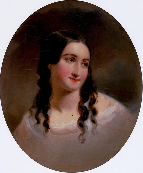 Wikioo.org - The Encyclopedia of Fine Arts - Painting, Artwork by Thomas Sully - Portrait of a Woman, Sarah Byerly