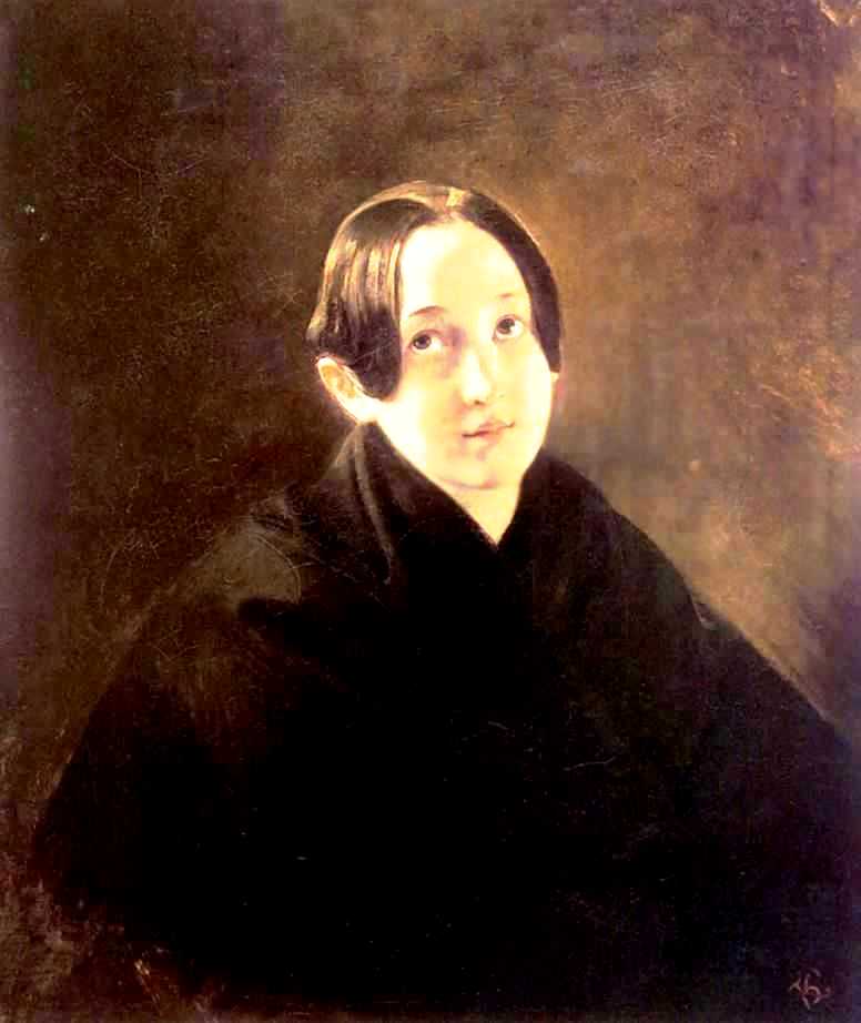 WikiOO.org - Encyclopedia of Fine Arts - Maľba, Artwork Karl Pavlovich Brulloff - Portrait of Ye. I. Durnova