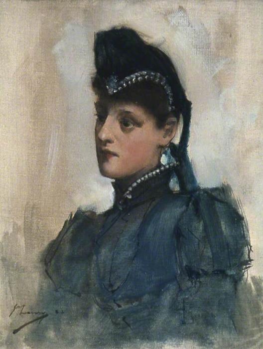 Wikioo.org - สารานุกรมวิจิตรศิลป์ - จิตรกรรม John Lavery - Portrait of a Young Woman