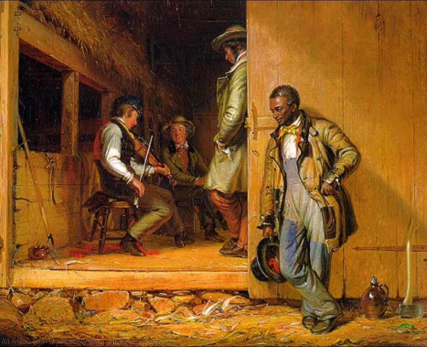 Wikioo.org - The Encyclopedia of Fine Arts - Painting, Artwork by William Sidney Mount - The Power of Music