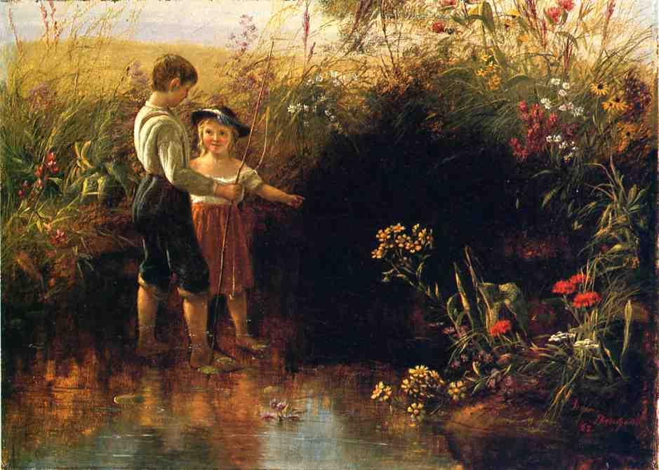 Wikioo.org – L'Encyclopédie des Beaux Arts - Peinture, Oeuvre de Jerome B Thompson - Fleurs Prairies