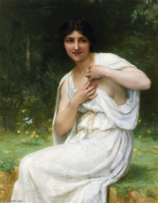 Wikioo.org - The Encyclopedia of Fine Arts - Painting, Artwork by Guillaume Seignac - Preparing for the Bath
