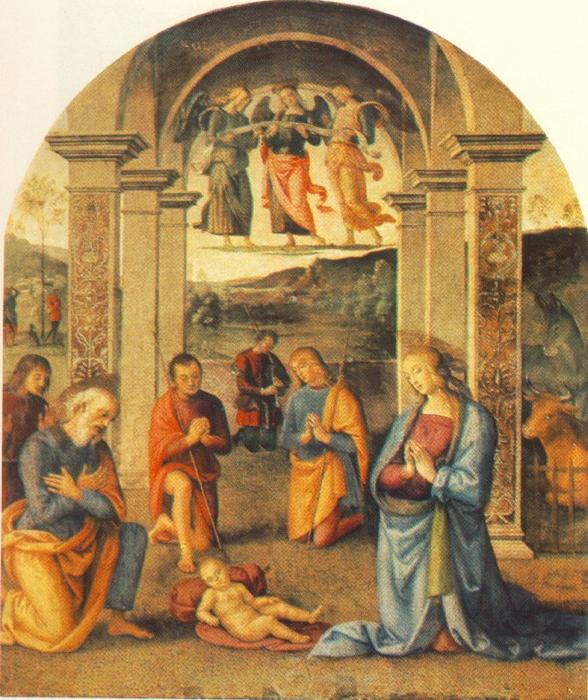 WikiOO.org - Encyclopedia of Fine Arts - Malba, Artwork Vannucci Pietro (Le Perugin) - The Presepio