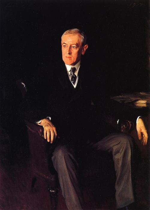 Wikioo.org - The Encyclopedia of Fine Arts - Painting, Artwork by John Singer Sargent - President Woodrow Wilson
