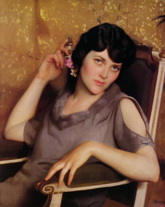 Wikioo.org - The Encyclopedia of Fine Arts - Painting, Artwork by William Macgregor Paxton - Pretty Girl
