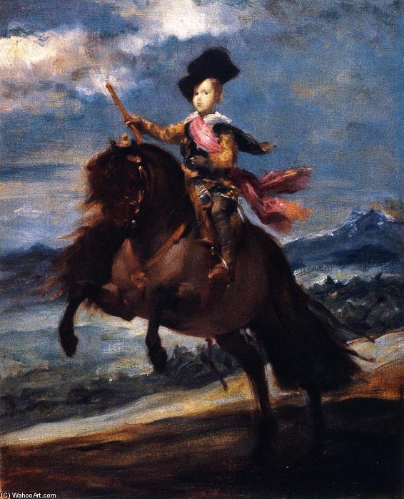 WikiOO.org - Encyclopedia of Fine Arts - Målning, konstverk John Singer Sargent - Prince Baltasar Carlos on Horseback (after Velazquez)