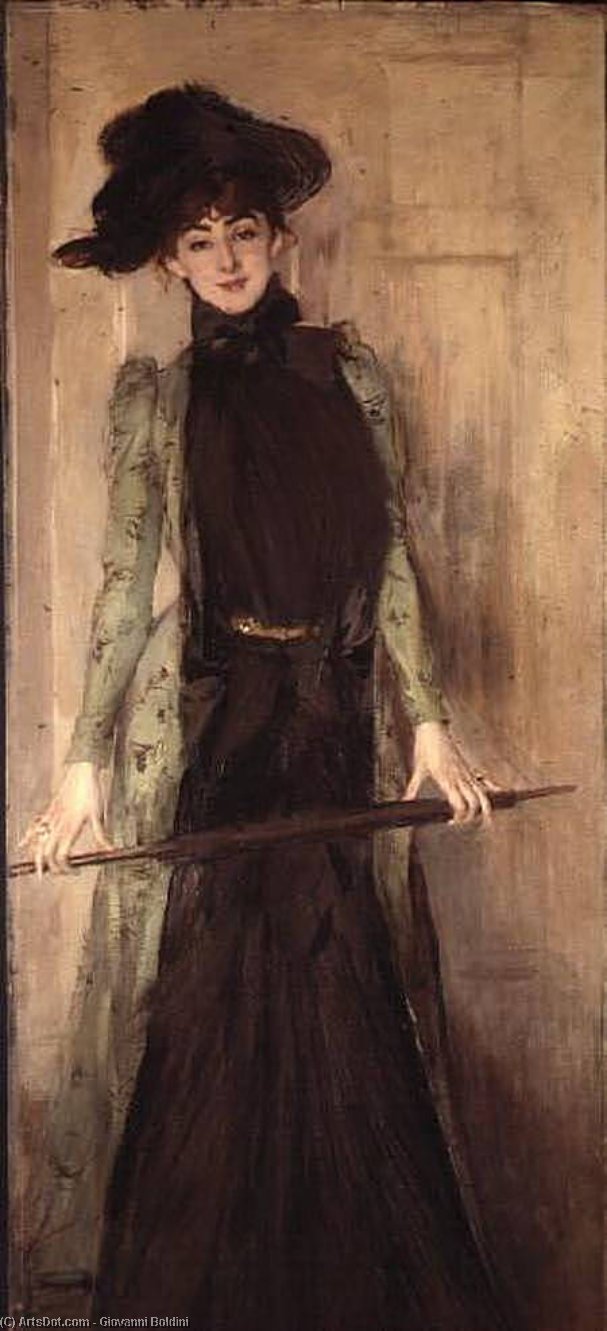 Wikioo.org - The Encyclopedia of Fine Arts - Painting, Artwork by Giovanni Boldini - Princesse de Caraman Chimay (later Madame Jourdan)