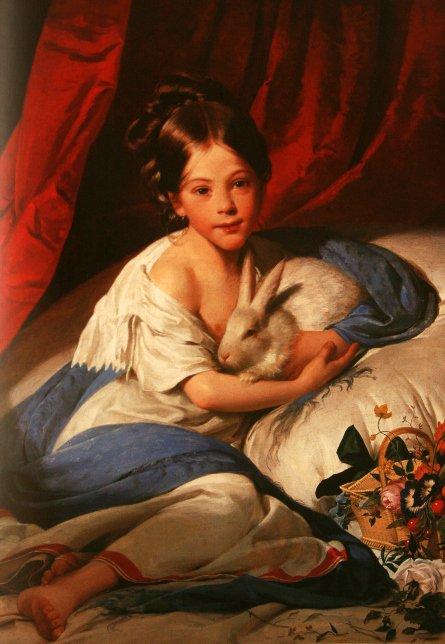 Wikioo.org - The Encyclopedia of Fine Arts - Painting, Artwork by Friedrich Ritter Von Amerling - Princess Marie Franziska von Liechtenstein