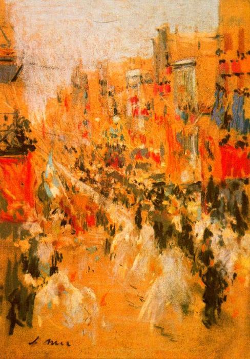 Wikioo.org - The Encyclopedia of Fine Arts - Painting, Artwork by Joaquin Mir Trinxet - Procesión