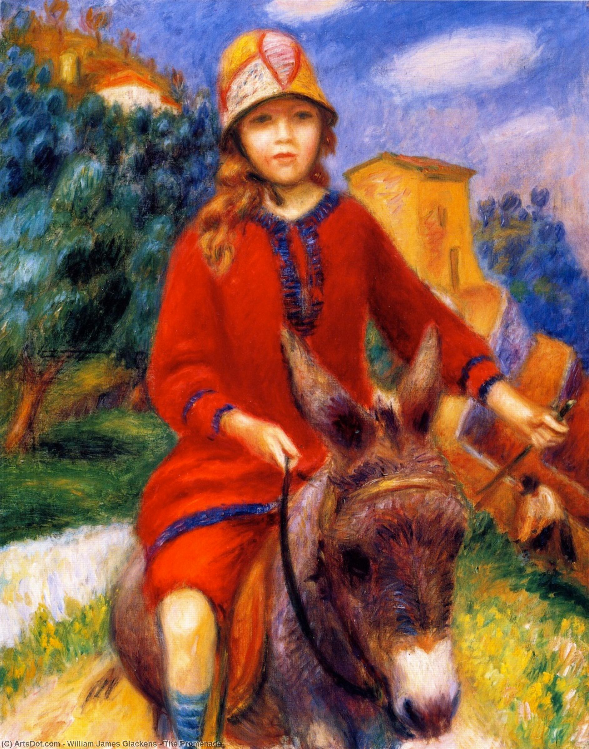 Wikioo.org - The Encyclopedia of Fine Arts - Painting, Artwork by William James Glackens - The Promenade