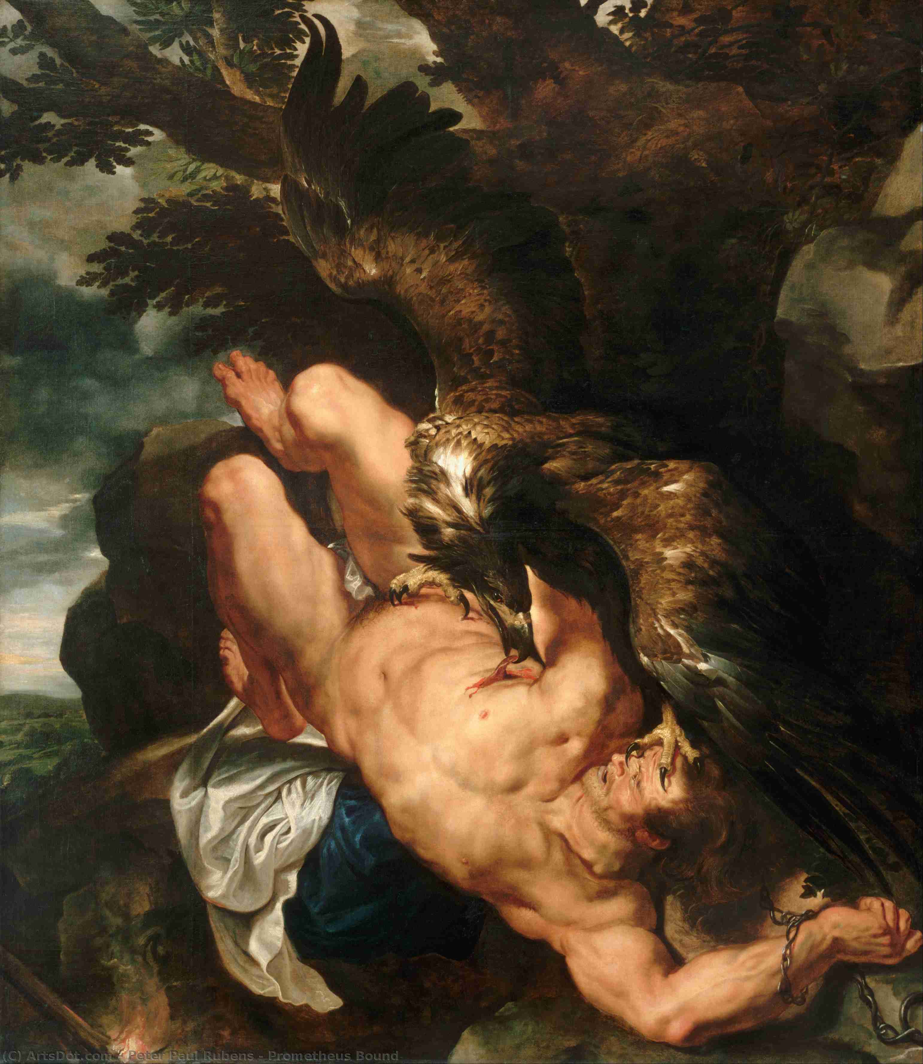 WikiOO.org - 백과 사전 - 회화, 삽화 Peter Paul Rubens - Prometheus Bound