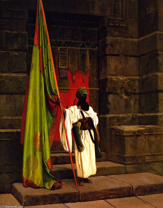 Wikioo.org - The Encyclopedia of Fine Arts - Painting, Artwork by Jean Léon Gérôme - The Prophet's Standard (also known as The Standard Bearer)