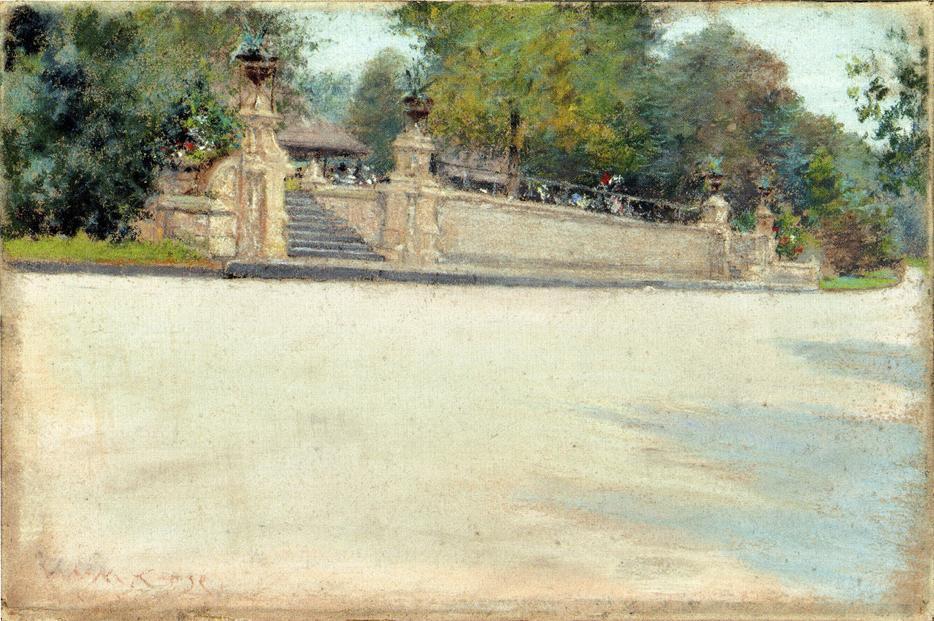Wikioo.org - The Encyclopedia of Fine Arts - Painting, Artwork by William Merritt Chase - Prospect Park, Brooklyn