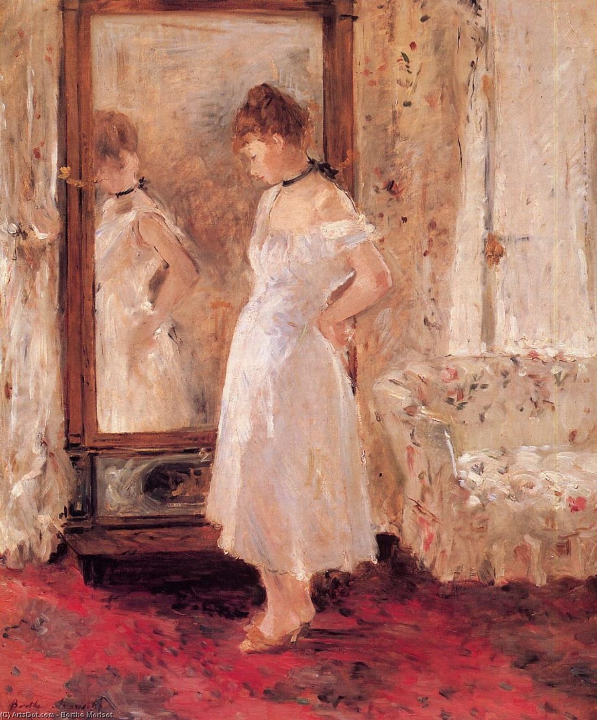 Wikioo.org - The Encyclopedia of Fine Arts - Painting, Artwork by Berthe Morisot - Psyche