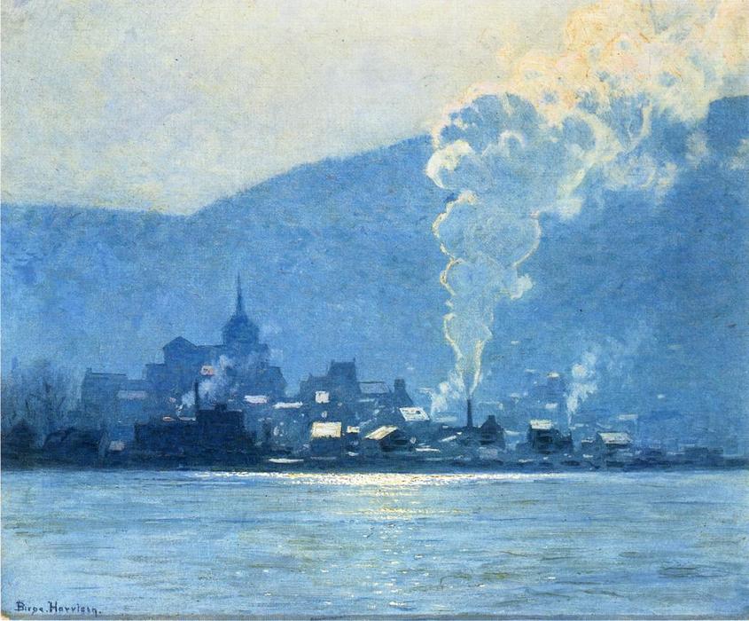 Wikioo.org - The Encyclopedia of Fine Arts - Painting, Artwork by Lowell Birge Harrison - A Puff of Steam