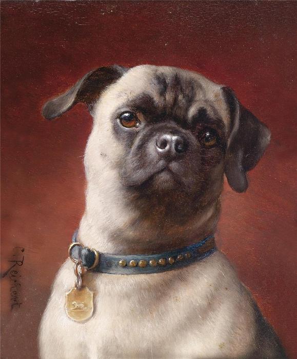 Wikioo.org - The Encyclopedia of Fine Arts - Painting, Artwork by Carl Reichert - Pug