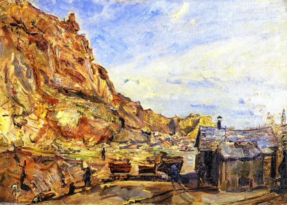 Wikioo.org - The Encyclopedia of Fine Arts - Painting, Artwork by Max Slevogt - The Quarry at Albersweiler