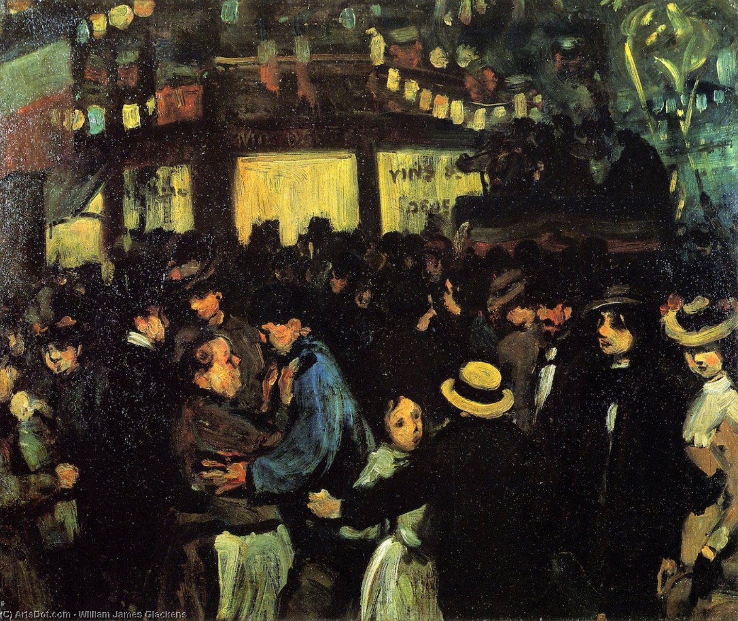 Wikioo.org - The Encyclopedia of Fine Arts - Painting, Artwork by William James Glackens - Quatorze Juillet