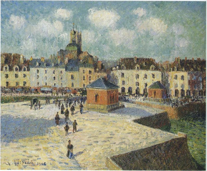 Wikioo.org - The Encyclopedia of Fine Arts - Painting, Artwork by Gustave Loiseau - Quay at Dieppe
