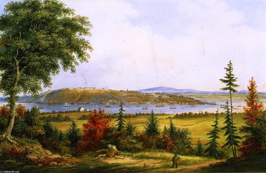 Wikioo.org - The Encyclopedia of Fine Arts - Painting, Artwork by Cornelius David Krieghoff - Quebec from Pointe-Lévis