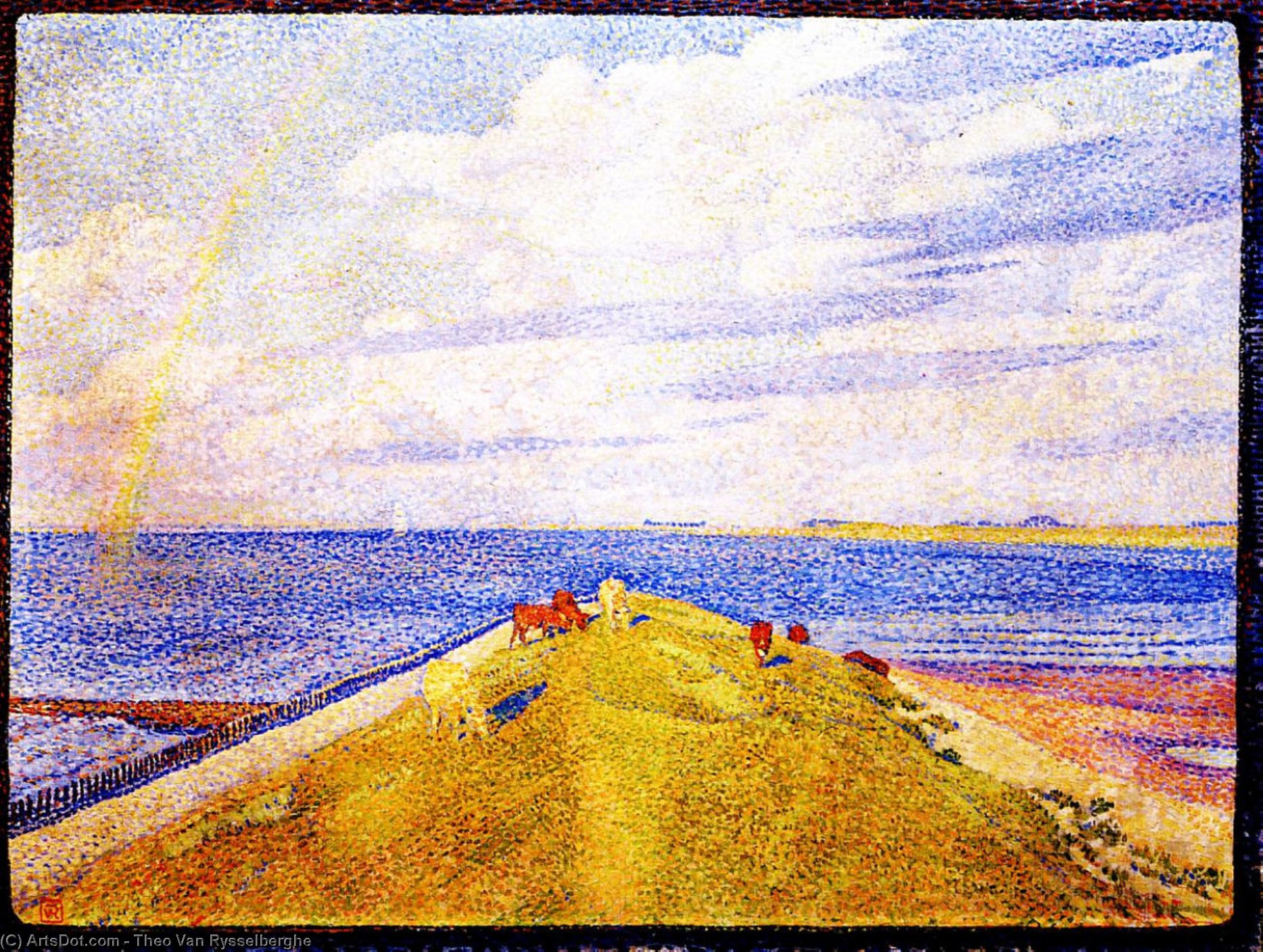 Wikioo.org - The Encyclopedia of Fine Arts - Painting, Artwork by Theo Van Rysselberghe - Rainbow