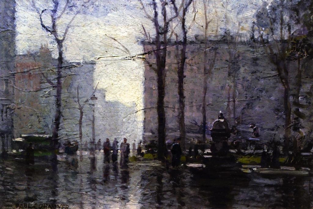 WikiOO.org - Encyclopedia of Fine Arts - Maalaus, taideteos Paul Cornoyer - Rainy Day, New York City