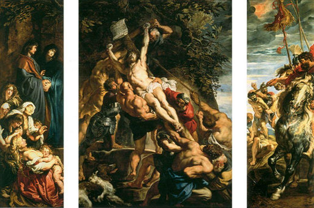 WikiOO.org - אנציקלופדיה לאמנויות יפות - ציור, יצירות אמנות Peter Paul Rubens - Raising of the Cross