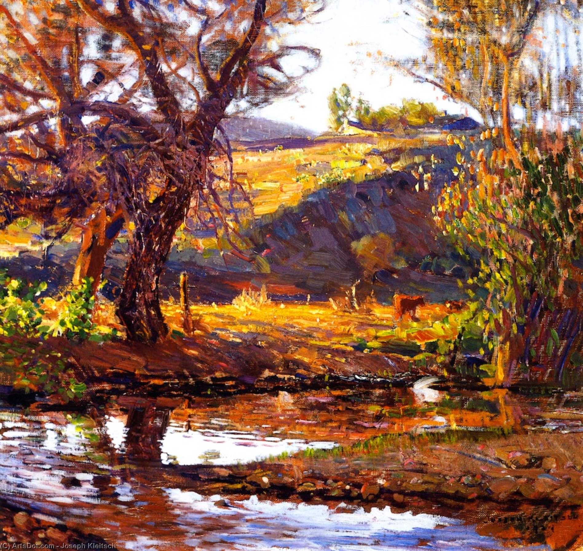 Wikioo.org - The Encyclopedia of Fine Arts - Painting, Artwork by Joseph Kleitsch - Rancho near Capistrano