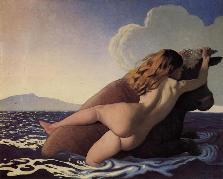 WikiOO.org - Encyclopedia of Fine Arts - Malba, Artwork Felix Vallotton - The Rape of Europa