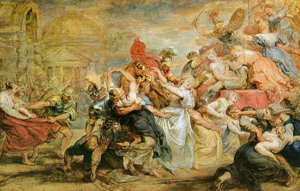 WikiOO.org - Encyclopedia of Fine Arts - Maleri, Artwork Peter Paul Rubens - Rape of Sabine Woman