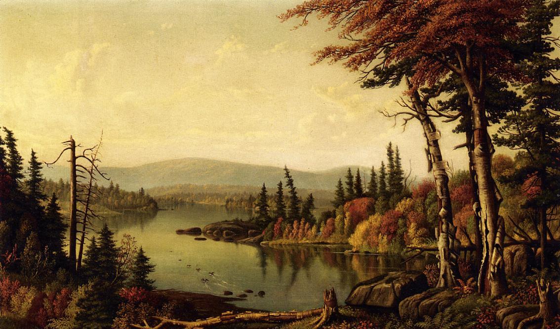 Wikioo.org - The Encyclopedia of Fine Arts - Painting, Artwork by Levi Wells Prentice - Raquette Lake