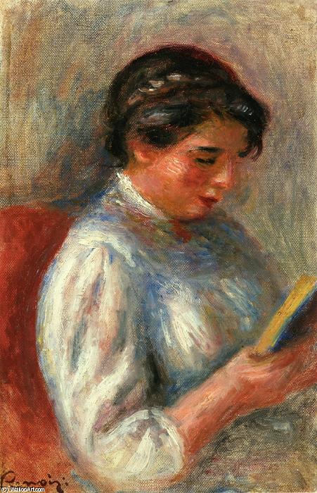 Wikioo.org – L'Encyclopédie des Beaux Arts - Peinture, Oeuvre de Pierre-Auguste Renoir - La lectrice