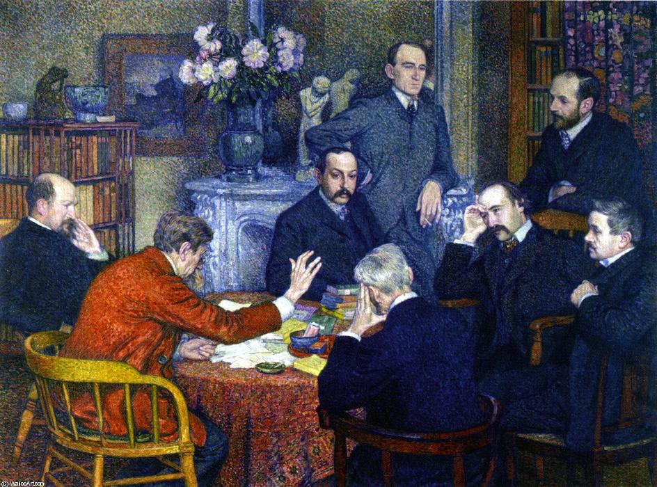 Wikioo.org - The Encyclopedia of Fine Arts - Painting, Artwork by Theo Van Rysselberghe - A Reading
