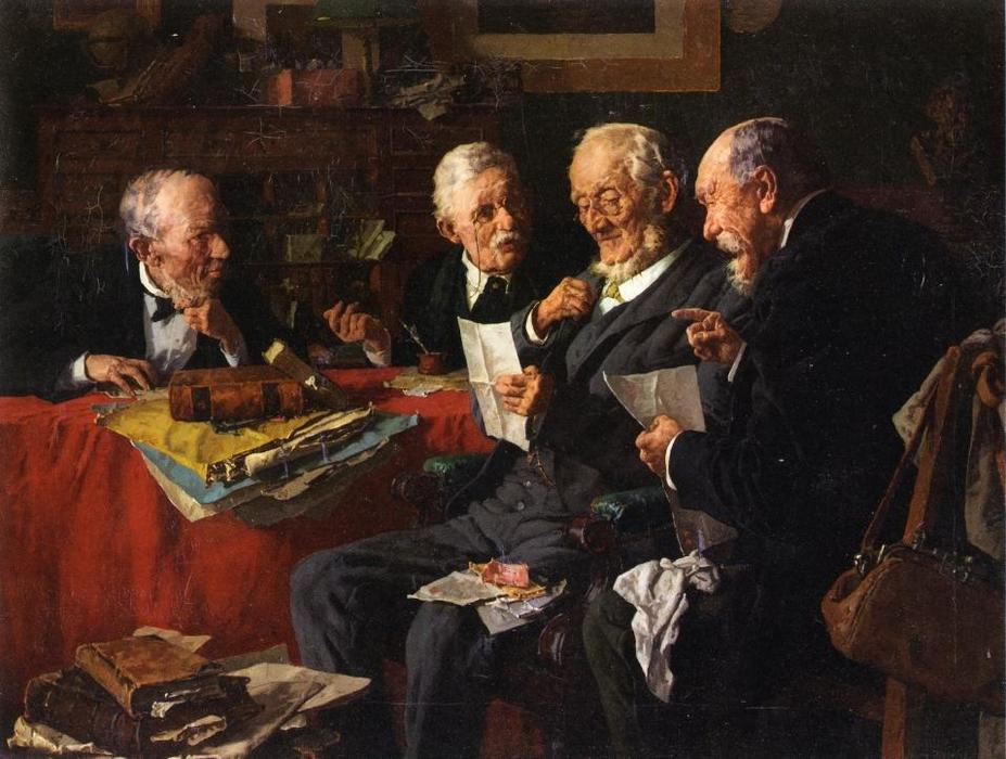 WikiOO.org - Енциклопедія образотворчого мистецтва - Живопис, Картини
 Louis C Moeller - Reading the Will
