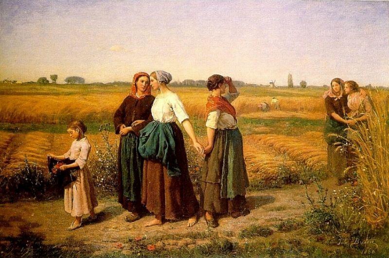 Wikioo.org - The Encyclopedia of Fine Arts - Painting, Artwork by Jules Adolphe Aimé Louis Breton - The Reapers