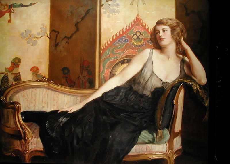 WikiOO.org - Encyclopedia of Fine Arts - Malba, Artwork John Maler Collier - Reclining Woman