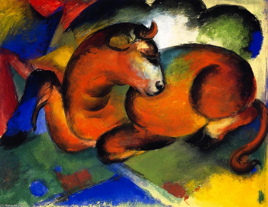 Wikioo.org - The Encyclopedia of Fine Arts - Painting, Artwork by Franz Marc - Red Bull