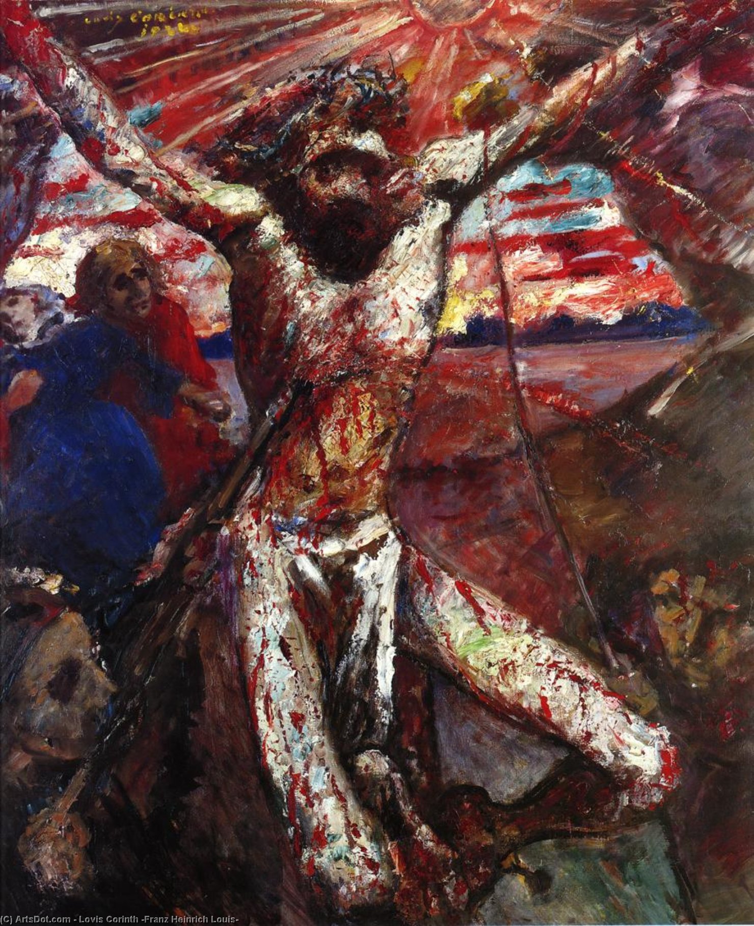 Wikioo.org - The Encyclopedia of Fine Arts - Painting, Artwork by Lovis Corinth (Franz Heinrich Louis) - Red Christ