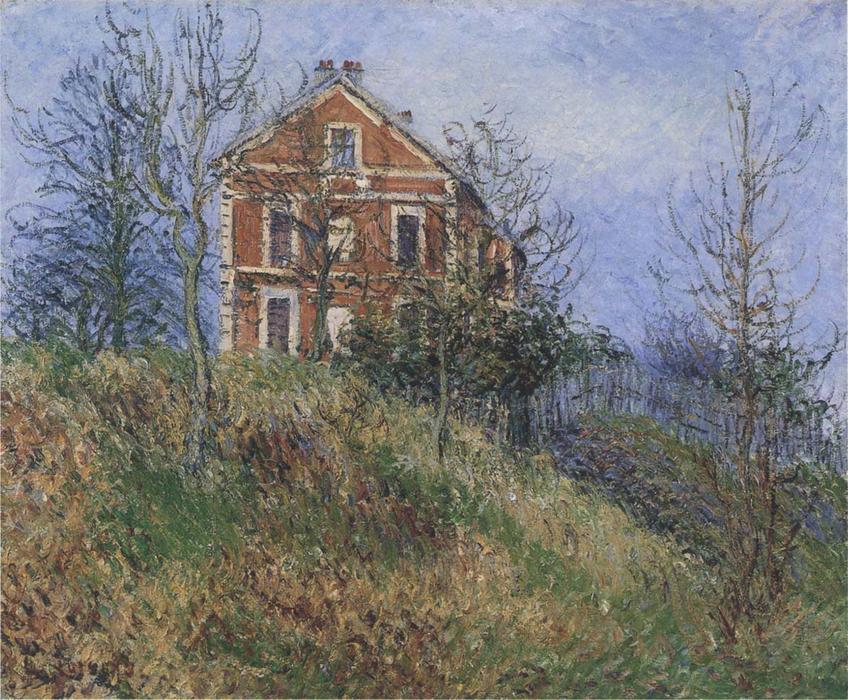 Wikioo.org – L'Encyclopédie des Beaux Arts - Peinture, Oeuvre de Gustave Loiseau - rouge maison proche  Port  marneux