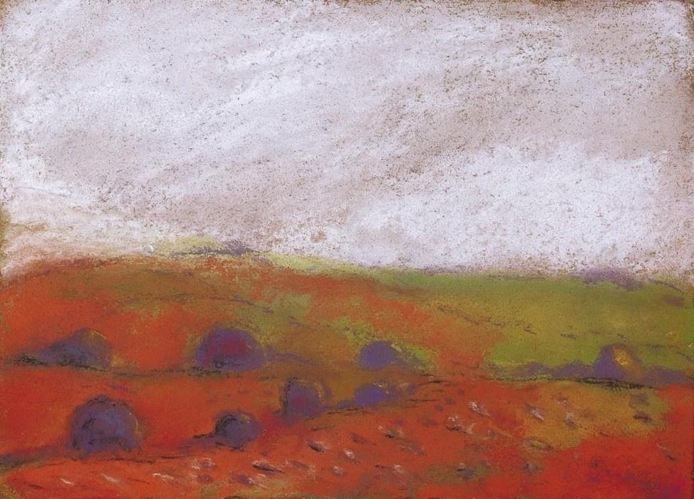 Wikioo.org – L'Encyclopédie des Beaux Arts - Peinture, Oeuvre de Jozsef Rippl Ronai - paysage rouge