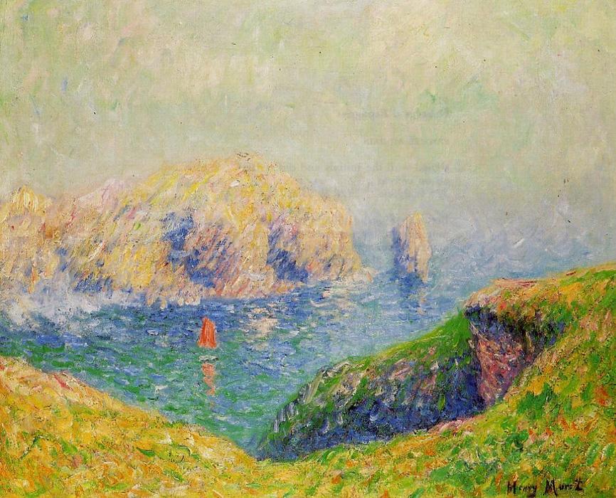 WikiOO.org - Encyclopedia of Fine Arts - Maľba, Artwork Henri Moret - The Red Sail