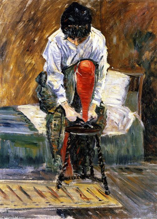 Wikioo.org - The Encyclopedia of Fine Arts - Painting, Artwork by Paul Signac - The Red Stocking