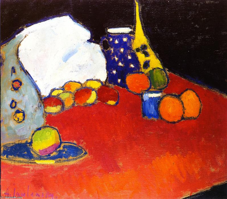 WikiOO.org - Encyclopedia of Fine Arts - Lukisan, Artwork Alexej Georgewitsch Von Jawlensky - Red Table