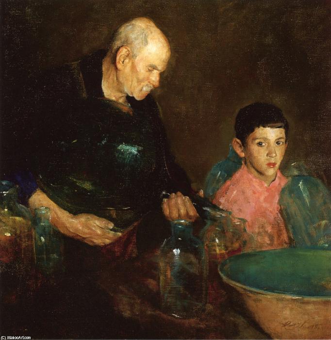 Wikioo.org - Bách khoa toàn thư về mỹ thuật - Vẽ tranh, Tác phẩm nghệ thuật Charles Webster Hawthorne - Refining Oil