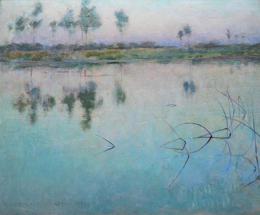 Wikioo.org - The Encyclopedia of Fine Arts - Painting, Artwork by Willard Leroy Metcalf - Reflections at Grez sur Loing