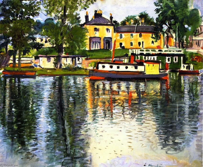 Wikioo.org - The Encyclopedia of Fine Arts - Painting, Artwork by George Leslie Hunter - Reflections, Balloch