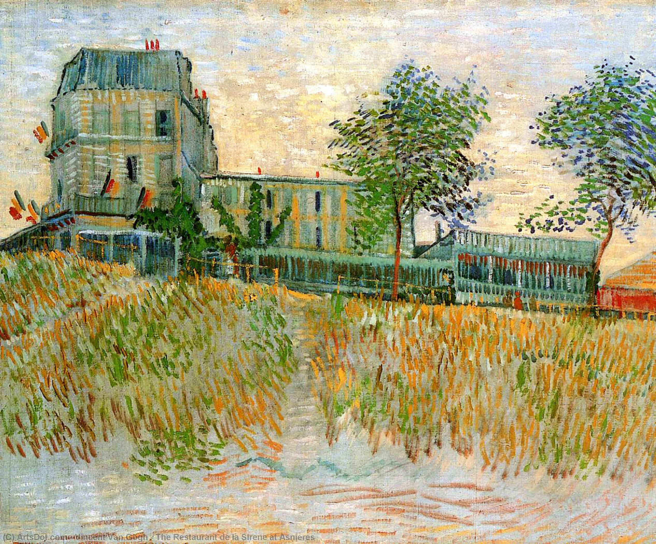 WikiOO.org - Enciklopedija dailės - Tapyba, meno kuriniai Vincent Van Gogh - The Restaurant de la Sirene at Asnieres