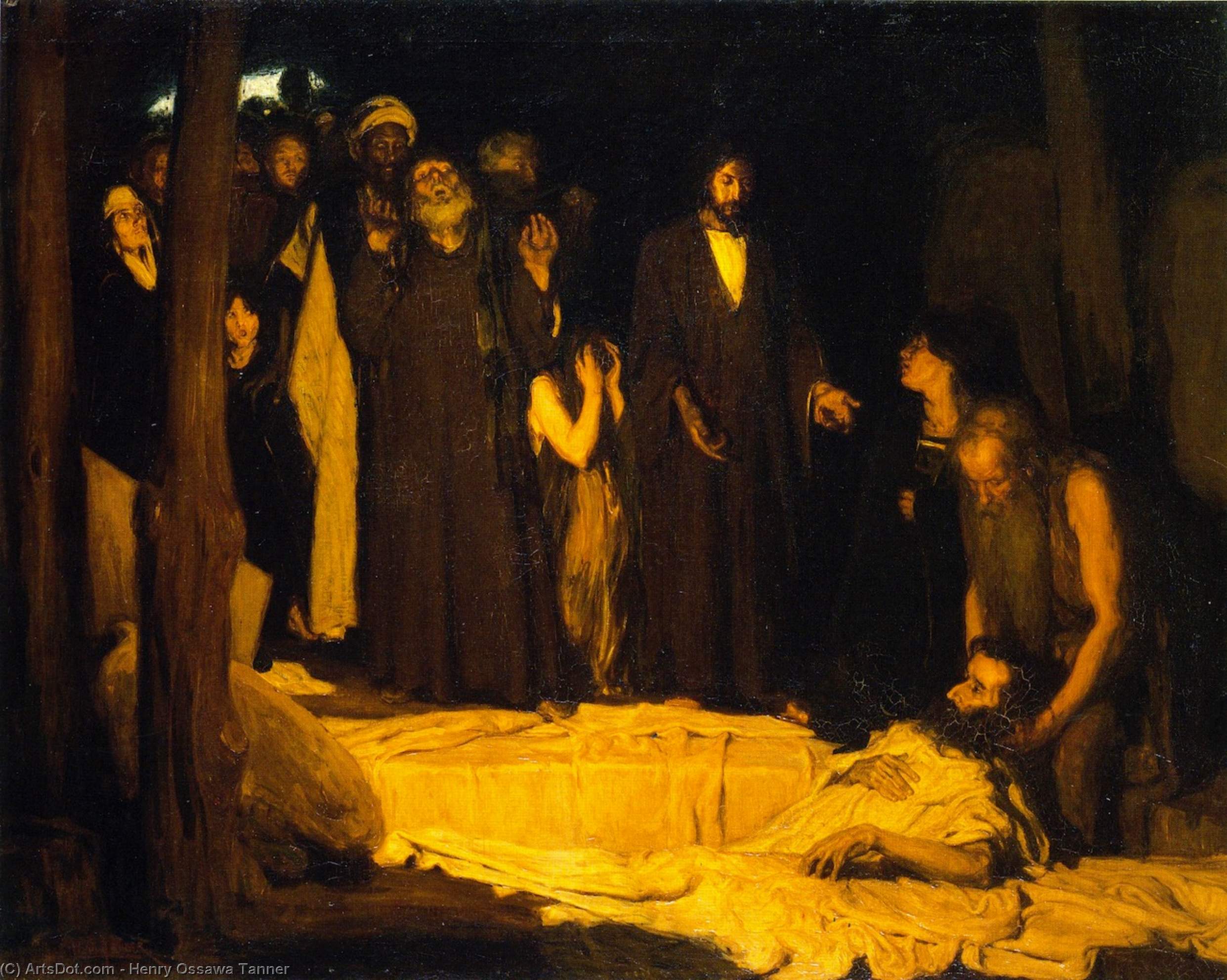 Wikioo.org - The Encyclopedia of Fine Arts - Painting, Artwork by Henry Ossawa Tanner - The Resurrection of Lazarus