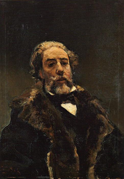 Wikioo.org - The Encyclopedia of Fine Arts - Painting, Artwork by Emilio Sala Y Frances - Retrato de Hombre
