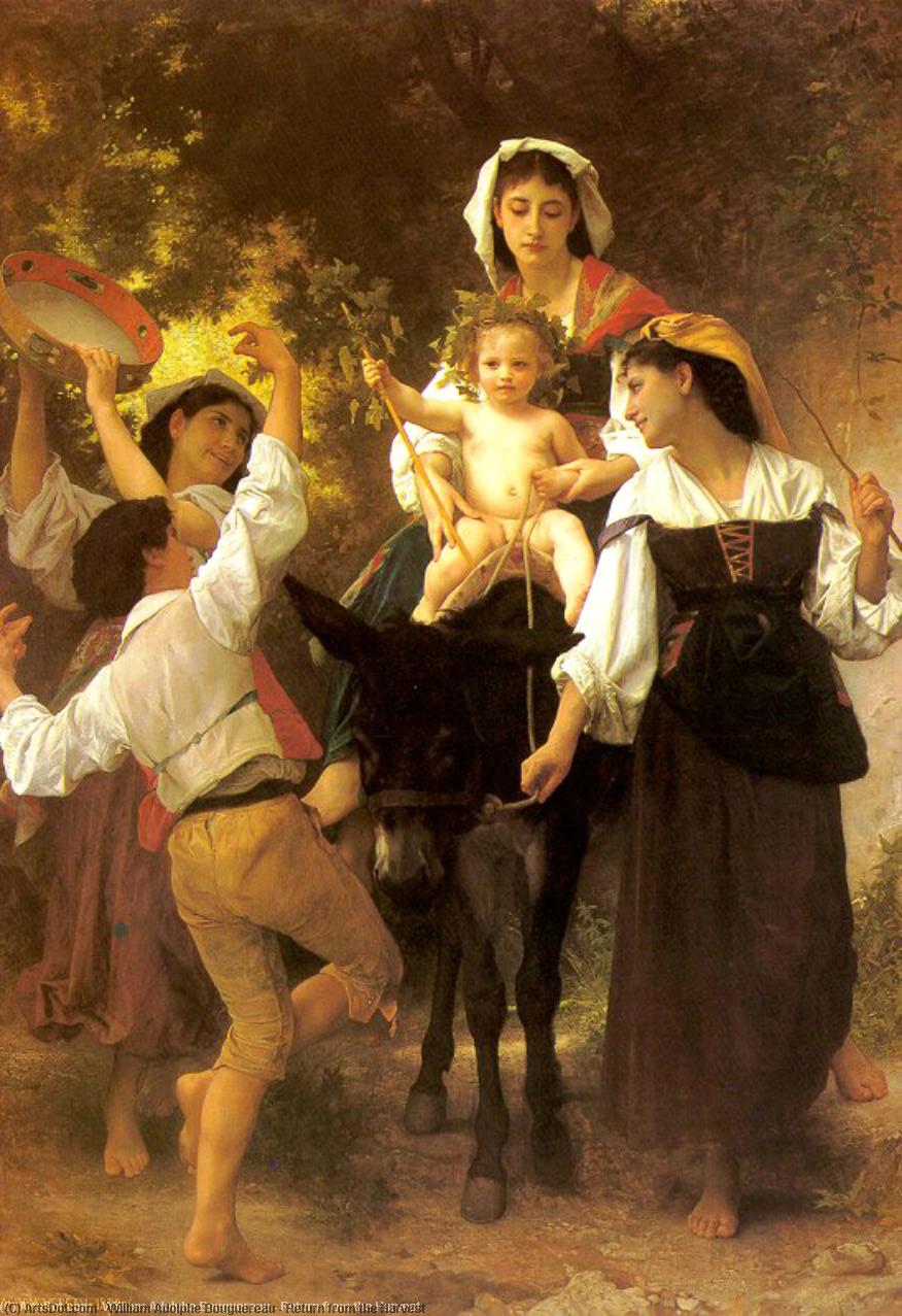 Wikioo.org - The Encyclopedia of Fine Arts - Painting, Artwork by William Adolphe Bouguereau - Return from the Harvest